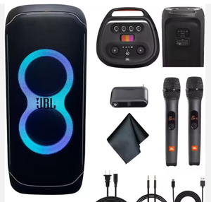 New PartyBox Ultimate 1100W Portable <b>Speaker</b> Wi-fi & Bluetooth Connectivity Splashproof + Wireless Two Microphone <b>System</b> - Product Image 1