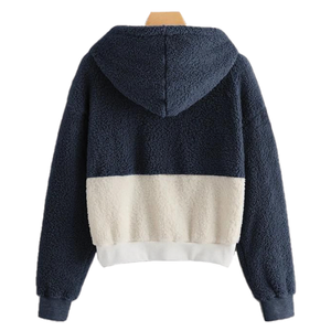 Sweat à capuche personnalisé pour femmes avec poche kangourou broderie 3D Sweat-shirt d'hiver respirant et écologique léger et décontracté - Product Image 4