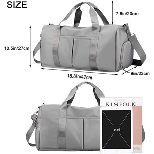 Sac de sport imperméable, grands sacs de sport, sacs de voyage avec compartiment à chaussures - Product Image 6