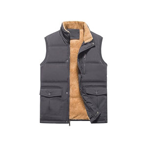 Gilet bouffant gilet matelassé réversible logo personnalisé gilet en duvet de coton bouffant - Product Image 6