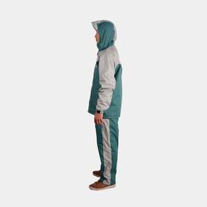 Verde XL estilo Simple impermeable a prueba de viento transpirable desechable impermeable larga navegación lluvia chaqueta logotipo personalizado Decoración - Product Image 6