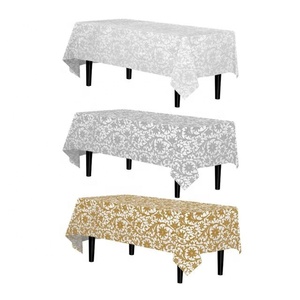 Rectangular Customizable Cotton Style Embroidered Flower Woven Cotton <b>Table</b> <b>Protectors</b> Dinning Cloth for <b>Table</b> Picnic Camping - Product Image 5