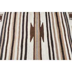Alfombra Turca Vintage de 3.6x11.9 pies (110x364 cm), Alfombra Herki Marrón Ikat - Product Image 5