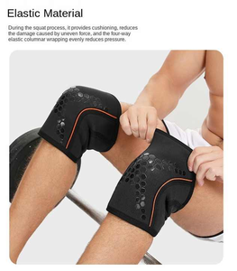 Manchon de genou en nylon spandex de 7 mm pour la musculation, logo personnalisé, vente chaude, haute qualité, doux, confortable, respirant, anti-UV - Product Image 5