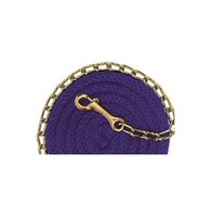 Vente chaude Taille personnalisée Cheval violet Corde de plomb Matériau solide en nylon/PP avec chaîne à mousqueton en laiton Vente en gros pour les propriétaires de chevaux