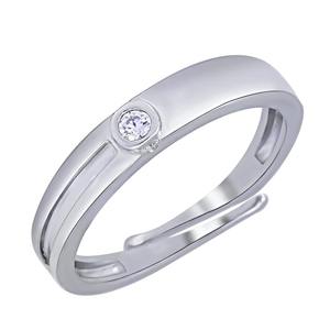 Vente flash Bague de mariage en argent classique et élégante en argent sterling 925 pour fiançailles ou cérémonie Disponible à un prix abordable - Product Image 3