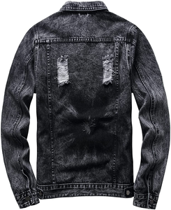 New Cotton Denim <b>Jacket</b> <b>Men</b> Casual Solid Color Cowboy Single Breasted <b>Jacket</b> <b>Men's</b> Spring Male Raw Street Denim Jean <b>Jacket</b> - Product Image 2