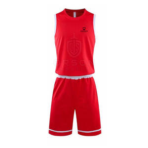 Uniforme de basket-ball sans manches avec logo personnalisé de qualité supérieure adultes haut confortable ensemble d'été grande taille tissu doux respirant rapide - Product Image 1