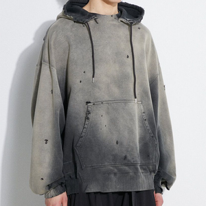 เสื้อมีฮู้ดสีจางลงแดดเสื้อผ้าแฟชั่นมีฮู้ดสีจางลง - Product Image 4