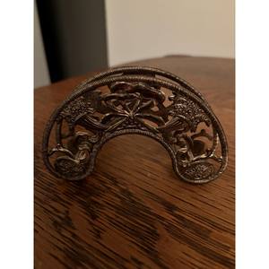 Porte-serviettes en plaqué argent vintage porte-serviettes fantaisie pour table à manger décoration gadgets de bureau support de mouchoirs pour table à manger - Product Image 3