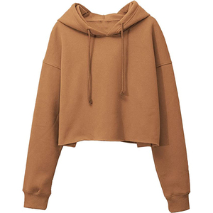 เสื้อฮู้ดครอปผู้หญิง ระบายอากาศได้ดี สีและขนาดตามสั่ง รับผลิตแบบ OEM ขายส่ง เสื้อกันหนาวมีฮู้ดสำหรับฤดูใบไม้ร่วง - Product Image 6