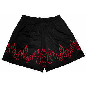 Vente en gros de shorts en maille respirante 100% polyester de haute qualité pour hommes, avec graphique personnalisé, sublimation, fermeture à la taille élastique, tricoté - Product Image 6