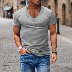 Custom Slim Fit Men's <b>T</b>-<b>Shirt</b> 100% Organic Cotton Knitted Fabric for Gym and Fitness Stock Available - Product Image 2