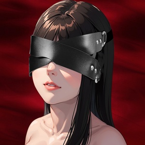 Bestseller Maschera per Occhi in Pelle BDSM SM Oscurante Giocattolo Sessuale per Adulti Ausilio per Flirtare in Camera da Letto per Coppie Gioco <span class=keywords><strong>di</strong></span> Bondage Benda per Occhi - Product Image 1