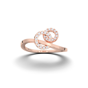 0.15 Carat F-G/VS Lab Grown Round Diamond Infinity Pave Set Bague de fiançailles en platine pour elle - Product Image 3