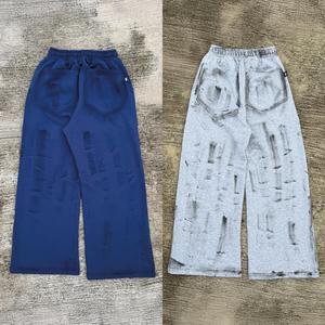 100% algodón logotipo personalizado y traje de diseño conjunto de chándal hombres deporte Jogging chándal conjunto liso fútbol chándal para hombres - Product Image 4