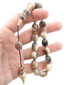 Tasbih de haute qualité en corne de buffle fait à la main, taille personnalisée, perles de prière islamiques pour musulmans, perles de prière polies pour l'Aïd - Product Image 3