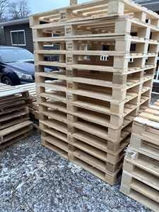 Palette Euro sur mesure en gros 120 x 80 cm simple face EPAL IPPC EUR, mobilier en bois, nouveau design, à vendre. - Product Image 5