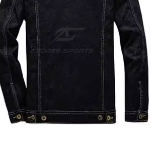 Men Winter 100% Cotton Eco-Friendly Breathable Quick Dry Jeans Jacket Casual Long Sleeve <b>Covered</b> <b>Button</b> Front Streetwear Fashion - Product Image 5