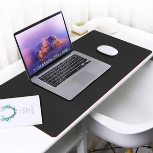 Tapis de bureau en cuir véritable fait à la main, luxueux, résistant, anti-odeurs, durable, antidérapant, surface en cuir de vache pour un style moderne - Product Image 5