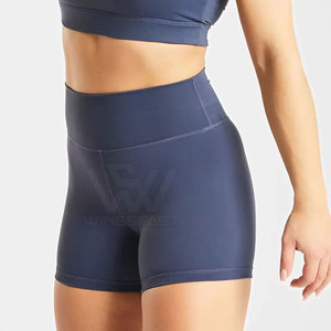 Pantalones cortos de botín transpirables de Color sólido ligero para mujer Pantalones cortos de botín de mujer de diseño personalizado - Product Image 5