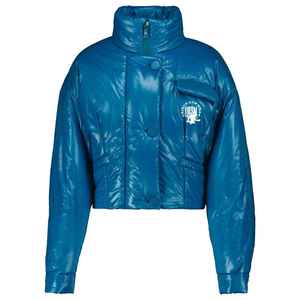 Chaqueta Acolchada Reversible Impermeable y Cortavientos para Mujer con Capucha, Forro de Piel, Cuello Desmontable y Cierre de Cremallera y Botones - Product Image 1