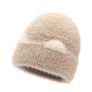 Gorro de piel sintética esponjosa para apariencia de temporada Precio razonable Gorro lindo con textura de piel sintética de felpa - Product Image 4