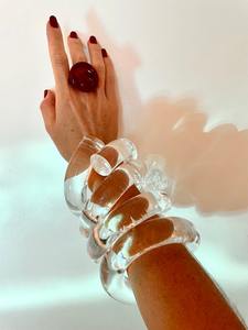 Brazalete de Acrílico Plegable con Ancho de Banda Personalizable, Brazalete de Acrílico Transparente de Diferentes Colores Mezclados en Oferta - Product Image 6