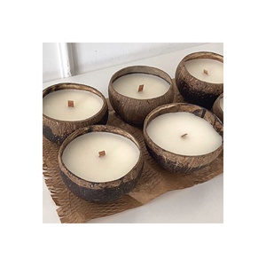 เทียนเปลือกโกโก้-เทียนมะพร้าวใน2024-ชามกะลามะพร้าวธรรมชาติ - Product Image 2