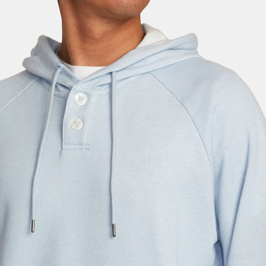 Pull à capuche imprimé personnalisé pour hommes sweat-shirt à motif solide en polaire thermique pour l'hiver 100% coton noir respirant OEM - Product Image 6