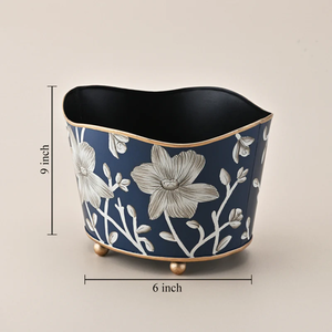 Cubo de Basura Metálico Pintado a Mano con Marca Privada, Decoración para Interiores, Dormitorio, Pasillo, Adorno para el Hogar, Patrimonio Cultural y Artístico - Product Image 4