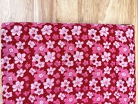 Tissu en coton imprimé floral rouge, fait main, écologique, séchage rapide, pour sacs, chemises, robes, travaux manuels, couture et décoration intérieure pour garçons