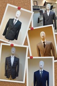 Trajes de negocios de un solo pecho de lana 100% para hombre, cuello redondo, a prueba de viento, plisado, estilo frontal, cremallera, transpirable - Product Image 2