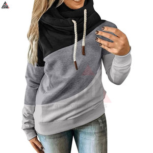 Sudadera con Capucha para Mujer, Última Moda, Alta Calidad, Color Sólido, Transpirable, 100% Algodón, Logotipo Personalizado en la Parte Delantera - Product Image 6