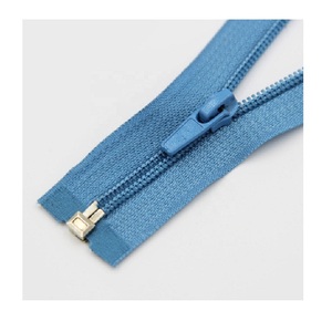 Wholesale Durable Metal Plastic Copper Long Chain #5 Open-End Nylon Zipper for Shoes Garments Home Textiles Auto-Lock Feature - Product Image 1