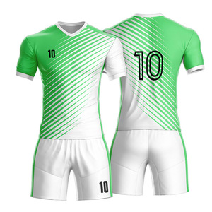 Conjunto de uniformes de fútbol personalizados Premium 2025, kit de camiseta y pantalones cortos de fútbol de equipo personalizado para partidos y prácticas de Club - Product Image 4