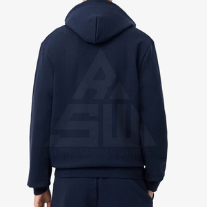 Sweat-shirts d'hiver pour hommes grandes tailles en coton/polyester mélangé, unis, avec fermeture éclair, de haute qualité, élégants et tendance, respirants - Product Image 3