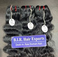 Extensions de cheveux humains bruts non traités, à ondulation naturelle, provenant d'un seul donneur, qualité usine, vente en gros
