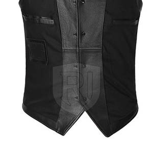 Chaleco de cuero sin mangas informal para hombre Ropa exterior de invierno transpirable-Moda al por mayor - Product Image 6