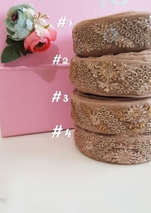 Cintas bordadas a máquina personalizadas, encajes en varios diseños y colores para trabajo pesado exclusivo, vestidos de boda - Product Image 4