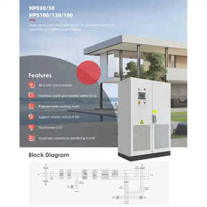 Sistema de Conversión de Energía Inteligente para Red Eléctrica Todo en Uno de 250KW 500KW, IP65, Trifásico, CC CA, Almacenamiento de Energía Industrial y Comercial - Product Image 1