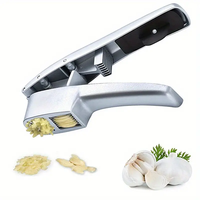 Presse Ail Multifonctionnel en Alliage de Zinc, Outil de Cuisine Intelligent, Trancheuse, Lavable, Gingembre, Gadgets, 1 Pièce