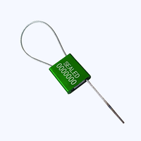 JHAS Sicheres Aluminium Verzinktes Eisen-Kabel Kraftstofftank-Dichtungsschloss (26x22mm) Langlebiges Starkes Modell C106 Mehrfarbig für LKWs und Tankwagen
