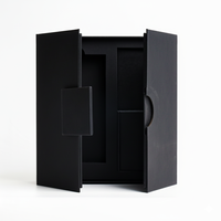 Boîte cadeau en papier à double porte de luxe, impression et taille personnalisées pour l'emballage de marques haut de gamme