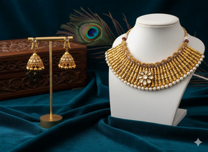 Nouveau à la mode Antique Rajwadi polonais 36.6cm Mangalsutra 43gm bijoux en pierre naturelle pour les femmes Occasions spéciales telles que les mariages - Product Image 3