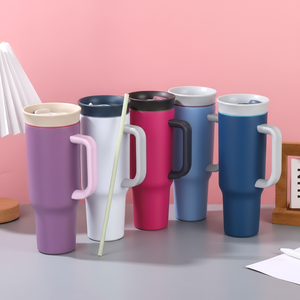 Vaso Térmico de Viaje de 1175ml con Asa y Popote, Botella de Agua de Gran Capacidad con Aislamiento al Vacío, Rendimiento Térmico Frío, Agarre Ergonómico - Product Image 4