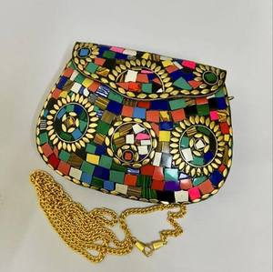 Sac à main en mosaïque haut de gamme pour le marché de luxe Sac à main en mosaïque tendance pour défilé de mode Sac à main en mosaïque de designer artistique - Product Image 1