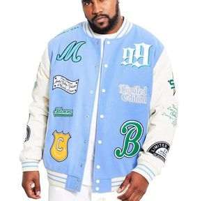 Bordado/Chenille Logos American College Varsity Jacket American Women Chaquetas de béisbol Logos bordados Varsity Jacket - Product Image 4