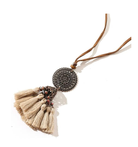 Collier Boho de luxe dernier design bijoux pour femmes et fêtes meilleur cadeau pour les filles collier pompon boho - Product Image 5