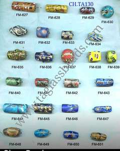 Cuentas de confeti DE LA India Vintage hechas a mano, cristal multicolor de 10mm, gran agujero para hacer joyas, oro, negro, azul, rojo - Product Image 4